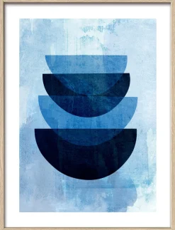 Gerahmtes Bild ONLY BLUE III