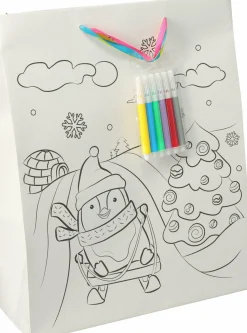 Geschenktasche zum Ausmalen