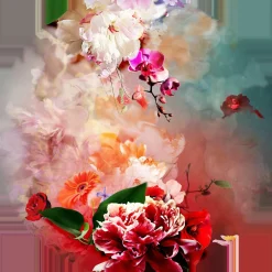 Glasbild BAROQUE FLOWER