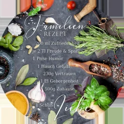 Glasbild FAMILIENREZEPT