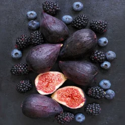 Glasbild FEIGEN UND BEEREN