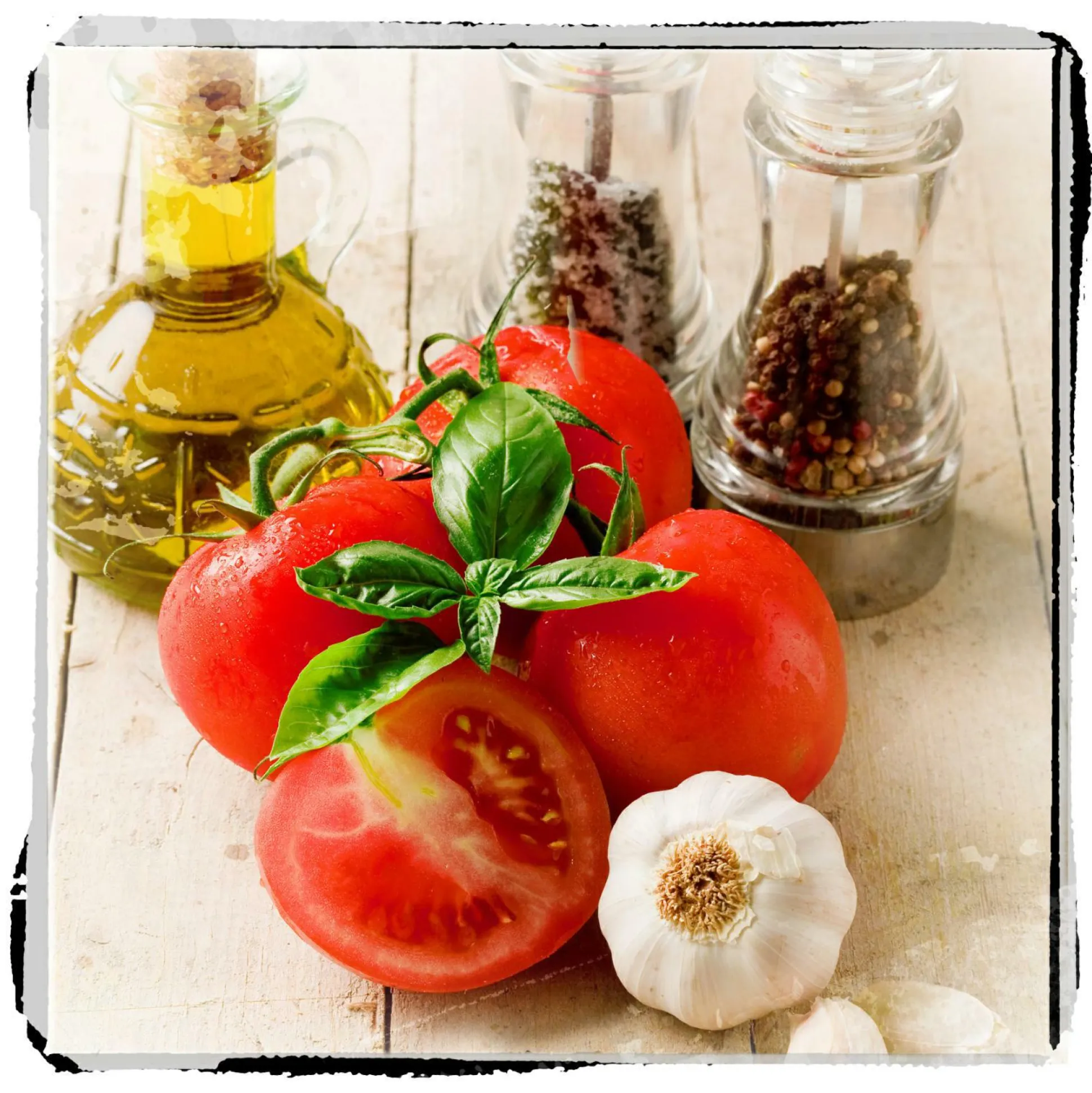 Glasbild HOT AND SPICY VI