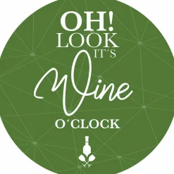 Glasbild IT'S WINE O'CLOCK
