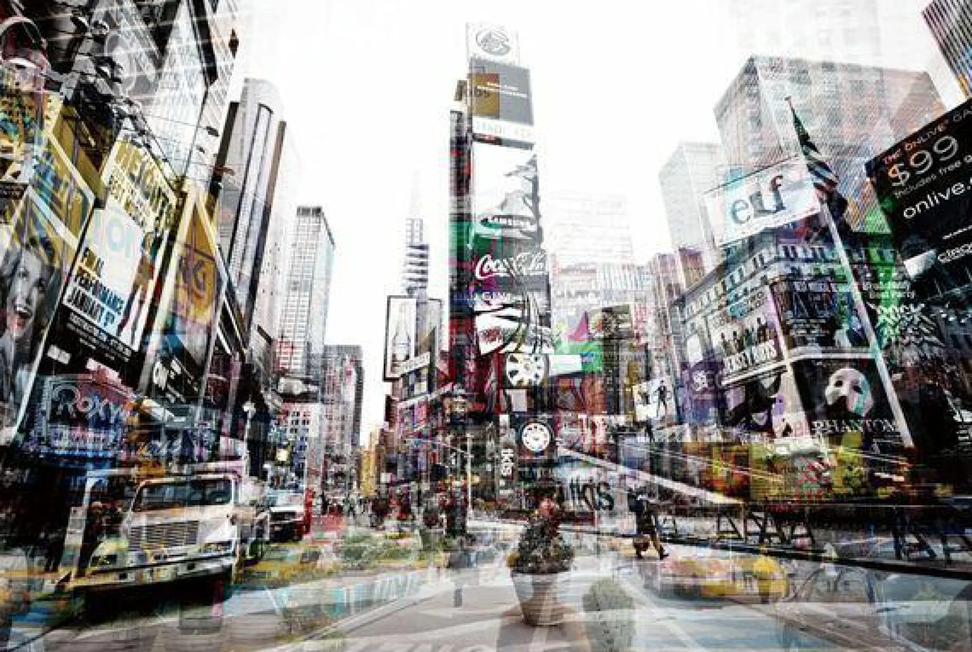 Glasbild TIME SQUARE