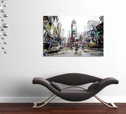 Glasbild TIME SQUARE