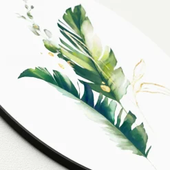Glasbild WATERCOLOURED PALM