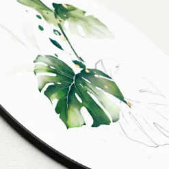 Glasbild WATERCOLOURED PALM
