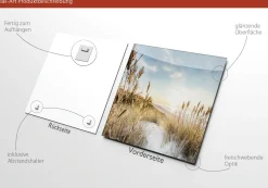 Glasbild WILDER STRAND III