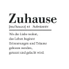 Glasbild ZUHAUSE II