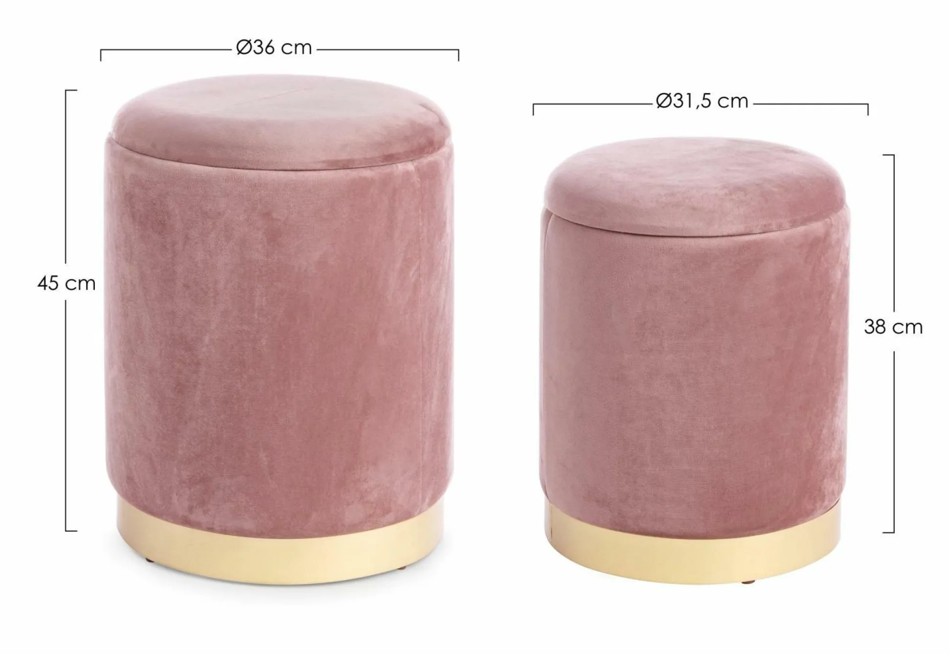 Hocker POLINA 2er Set