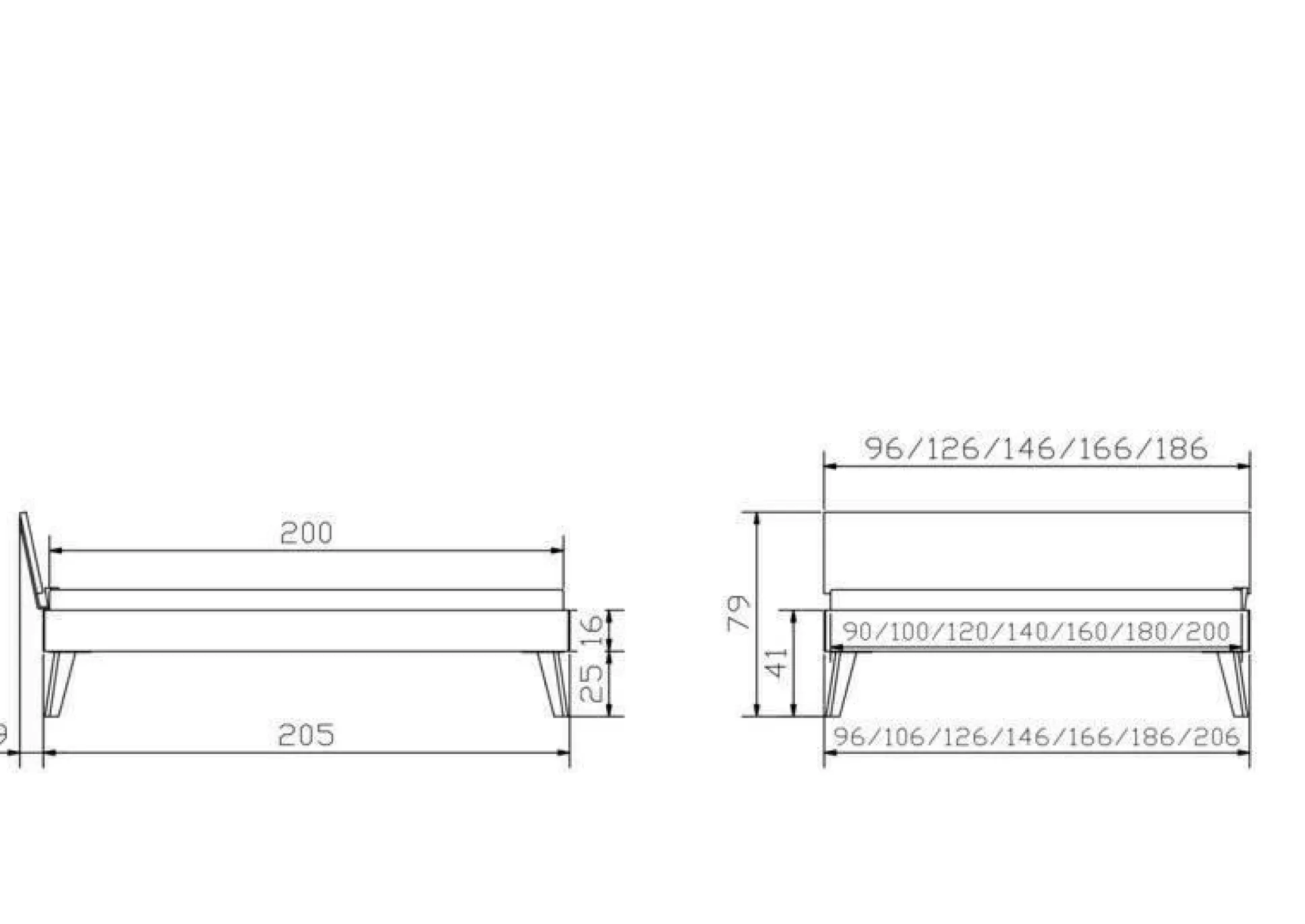 Holzbett HASENA ANCONA