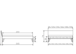 Holzbett HASENA ANCONA