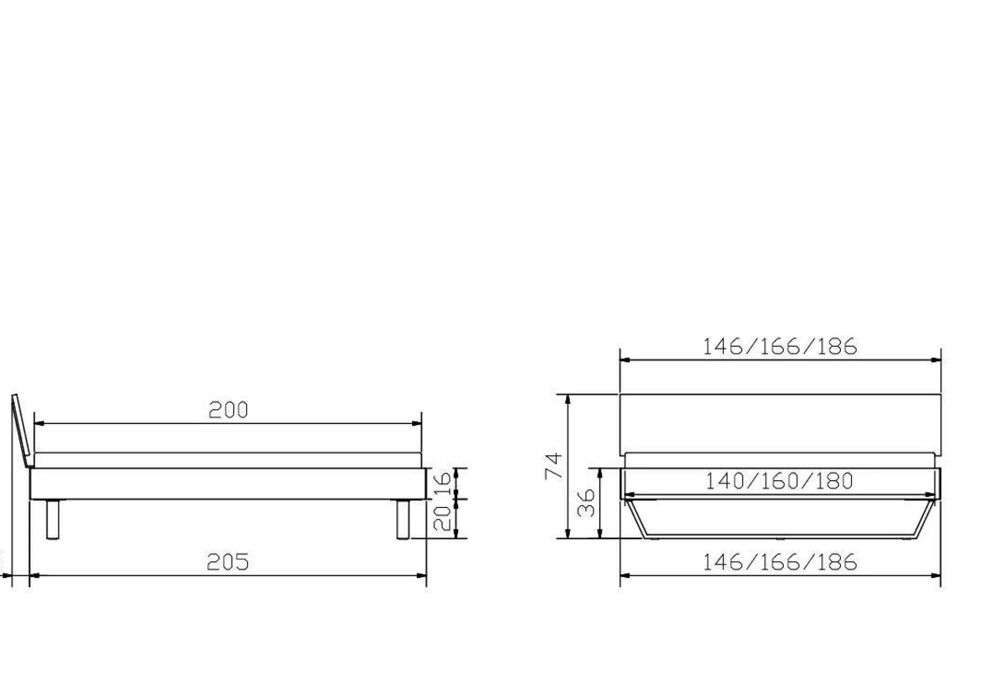 Holzbett HASENA ASTI