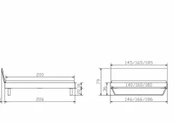 Holzbett HASENA GLEVA