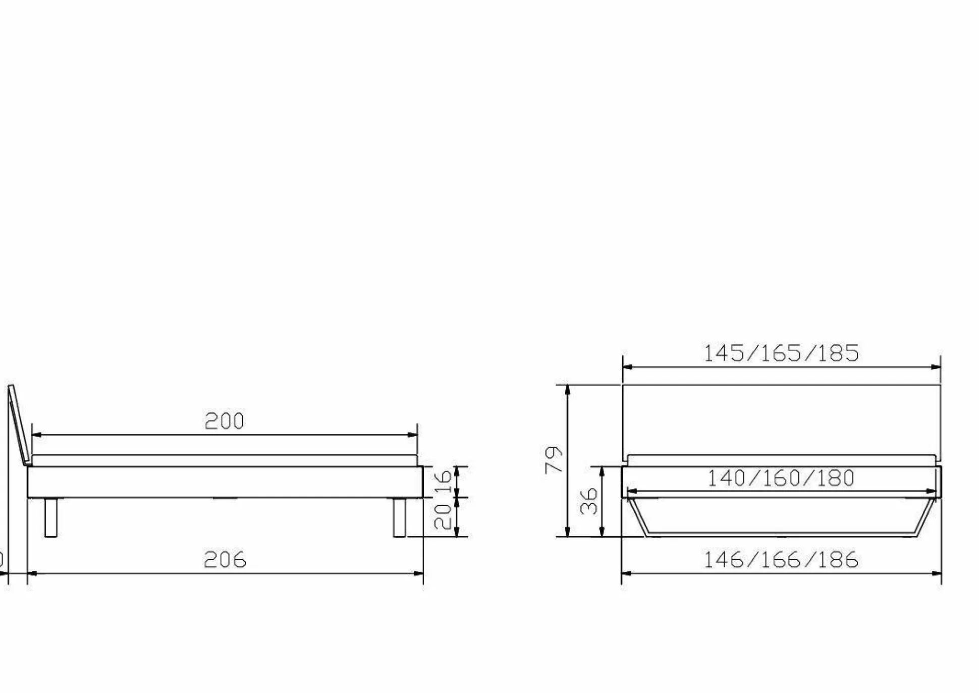 Holzbett HASENA GLEVA