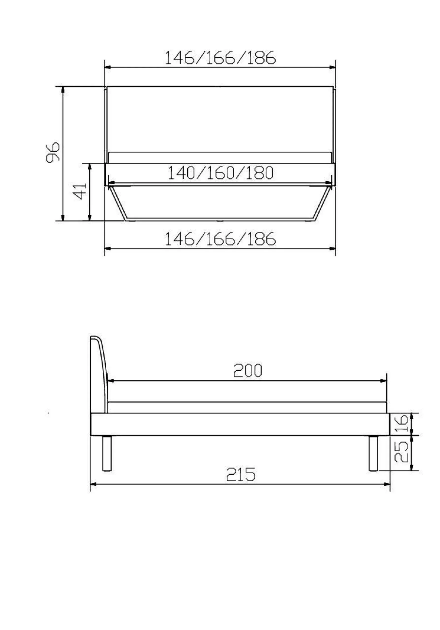 Holzbett HASENA PIETRO