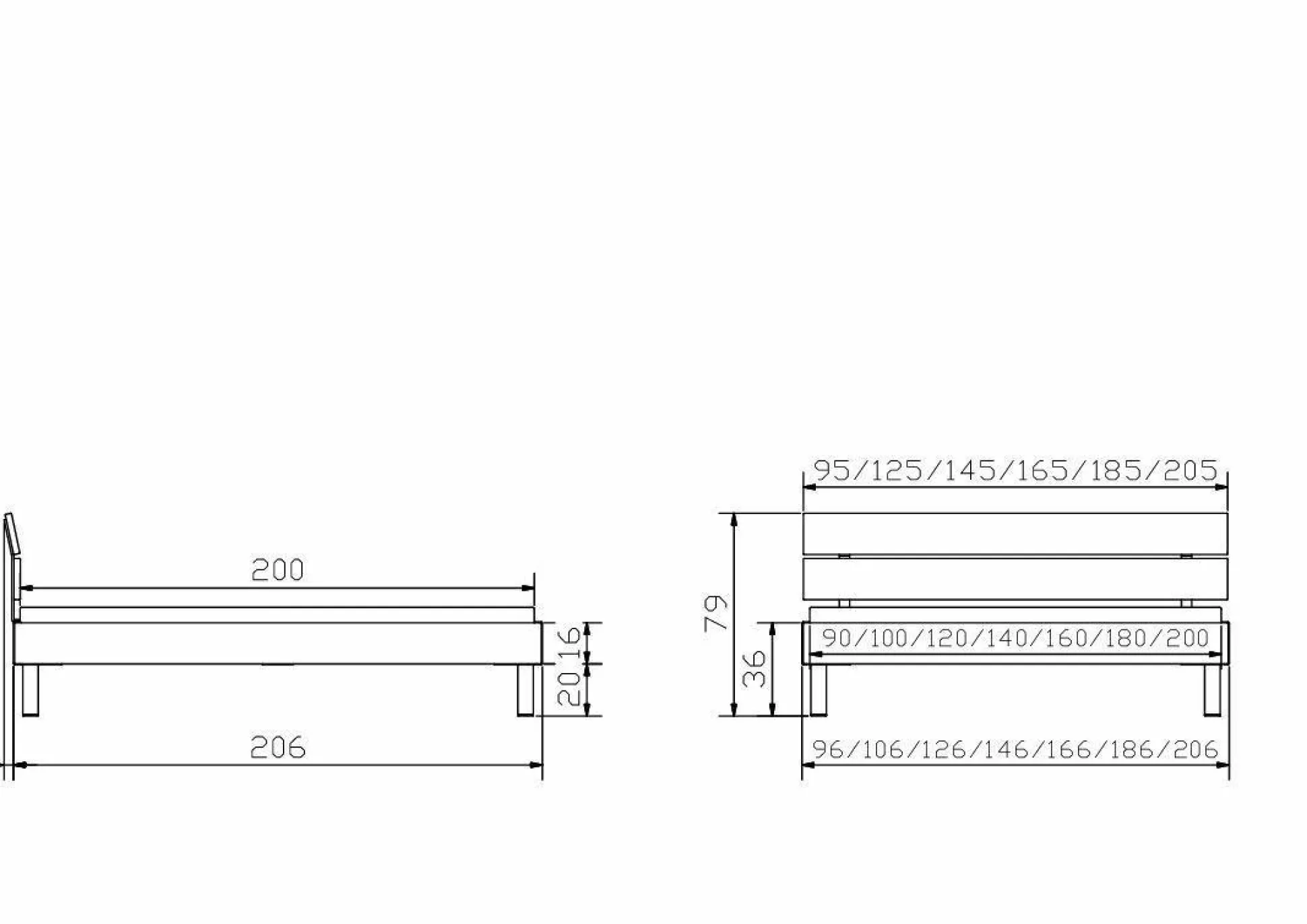 Holzbett HASENA ROCCO
