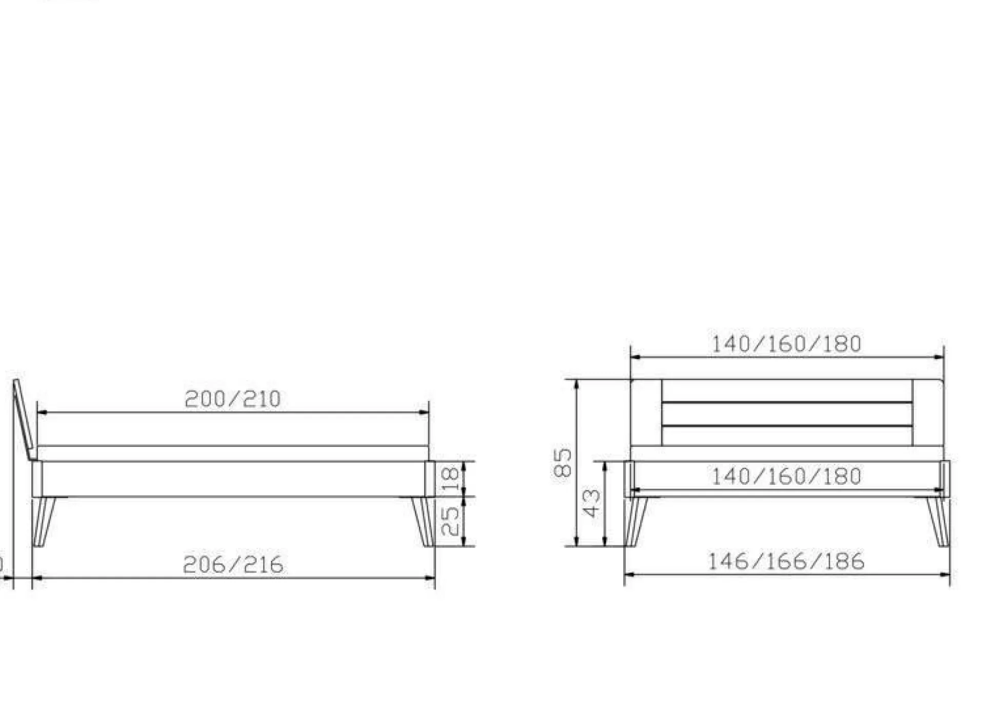 Holzbett HASENA RUBIERA