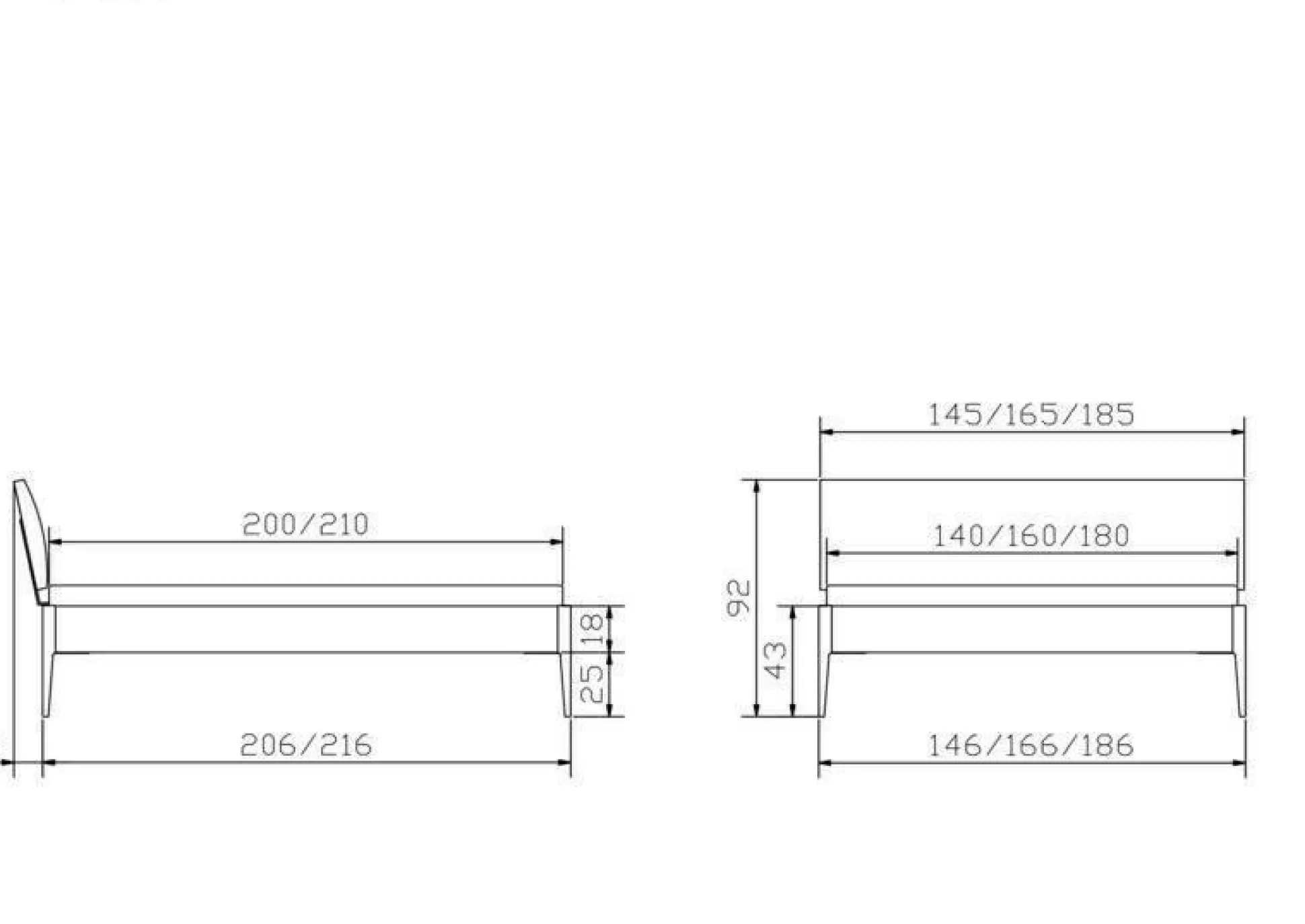 Holzbett HASENA SESTOLA