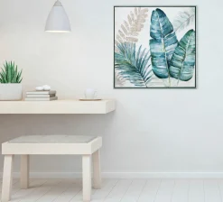 Keilrahmenbild BLÄTTER IN GRÜN