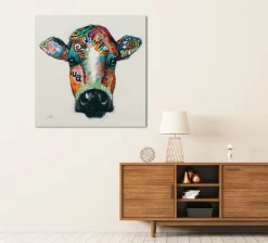 Keilrahmenbild BUNTE KUH