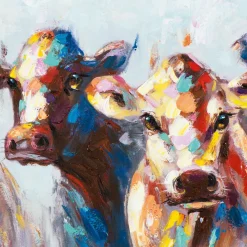 Keilrahmenbild ERSTAUNTE KÜHE