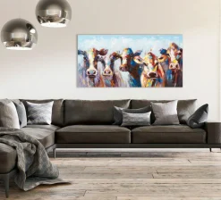 Keilrahmenbild ERSTAUNTE KÜHE