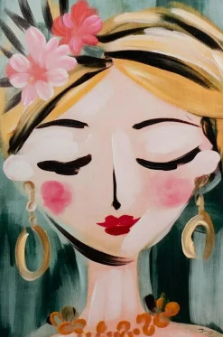 Keilrahmenbild FLOWER GIRL