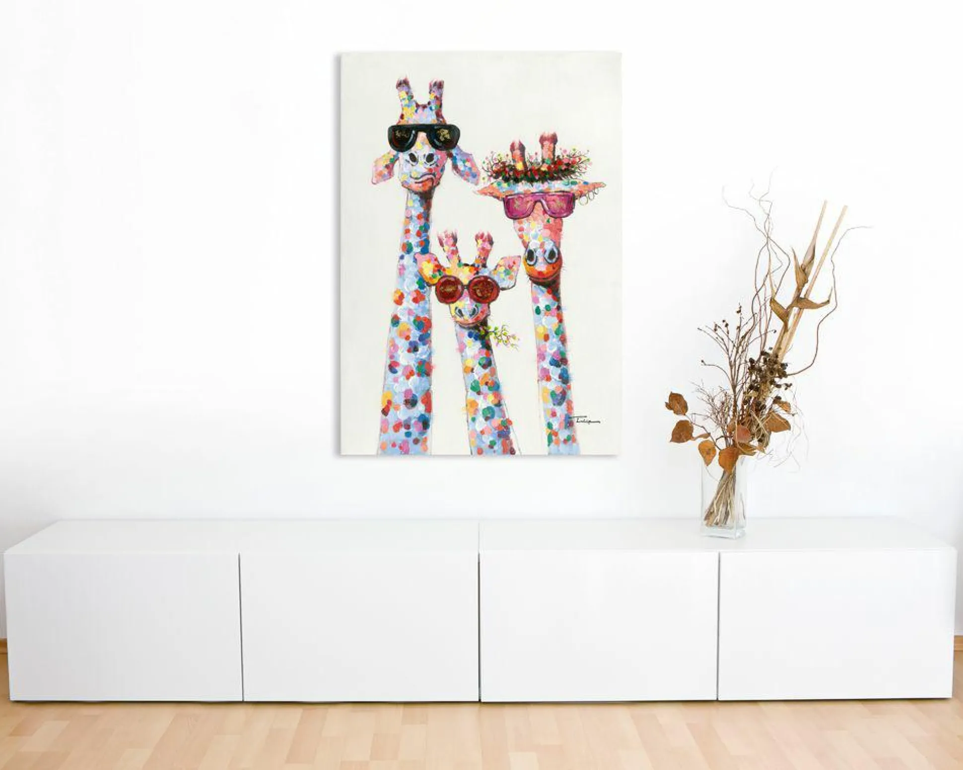 Keilrahmenbild GIRAFFEN