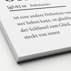 Keilrahmenbild GLÜCK