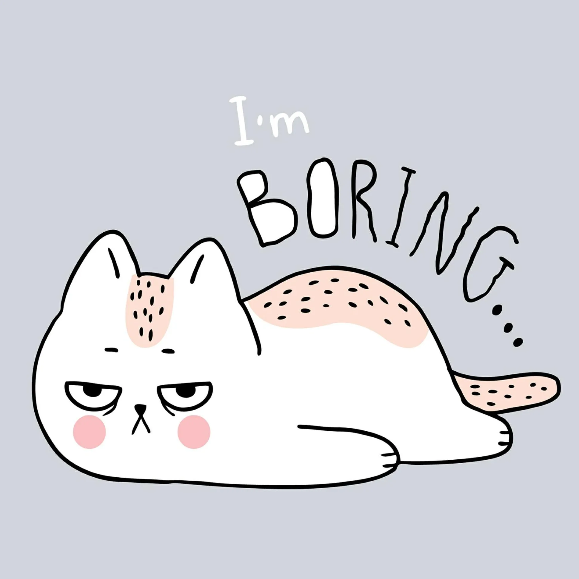 Keilrahmenbild I´M BORING