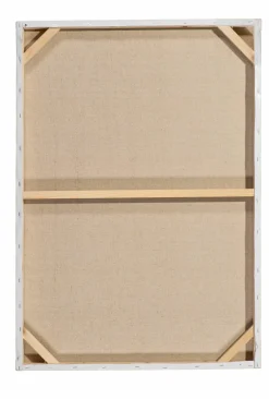 Keilrahmenbild KUH BLUMENKRANZ