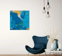 Keilrahmenbild STRAHLEND BLAU