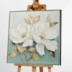 Keilrahmenbild WHITE FLOWERS