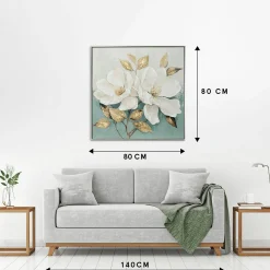 Keilrahmenbild WHITE FLOWERS