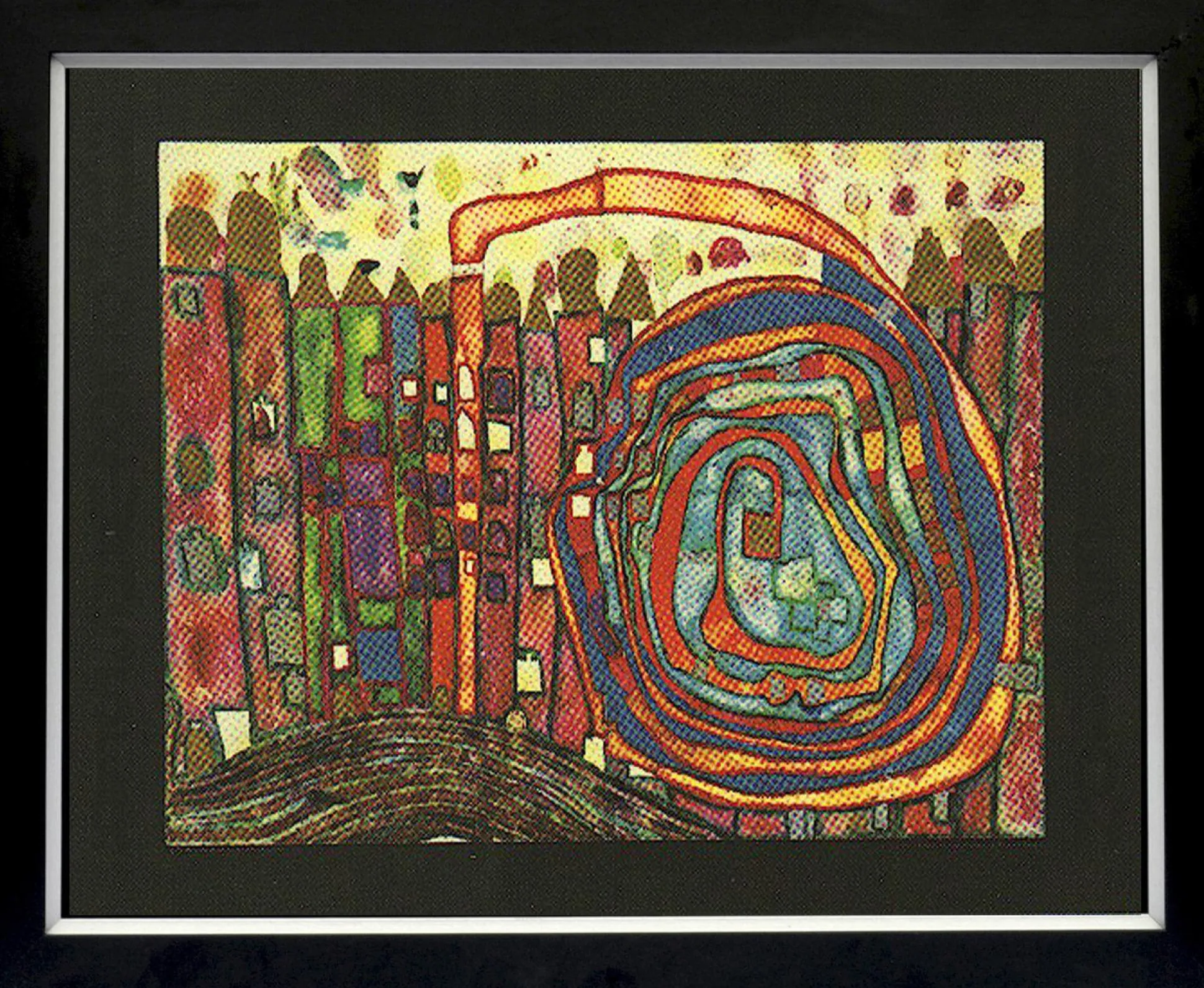 Kunstdruck HUNDERTWASSER