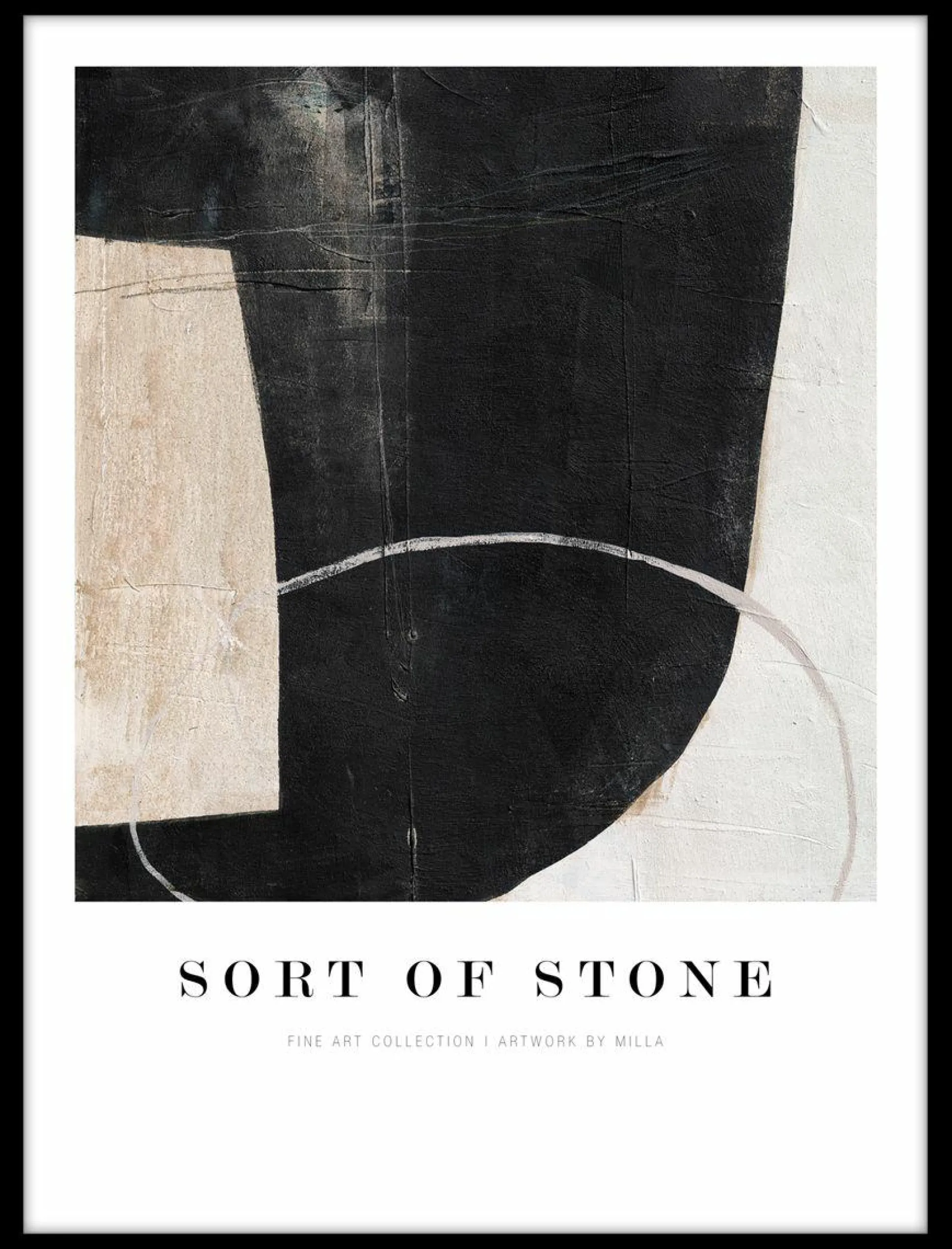 Kunstdruck SORT OF STONE