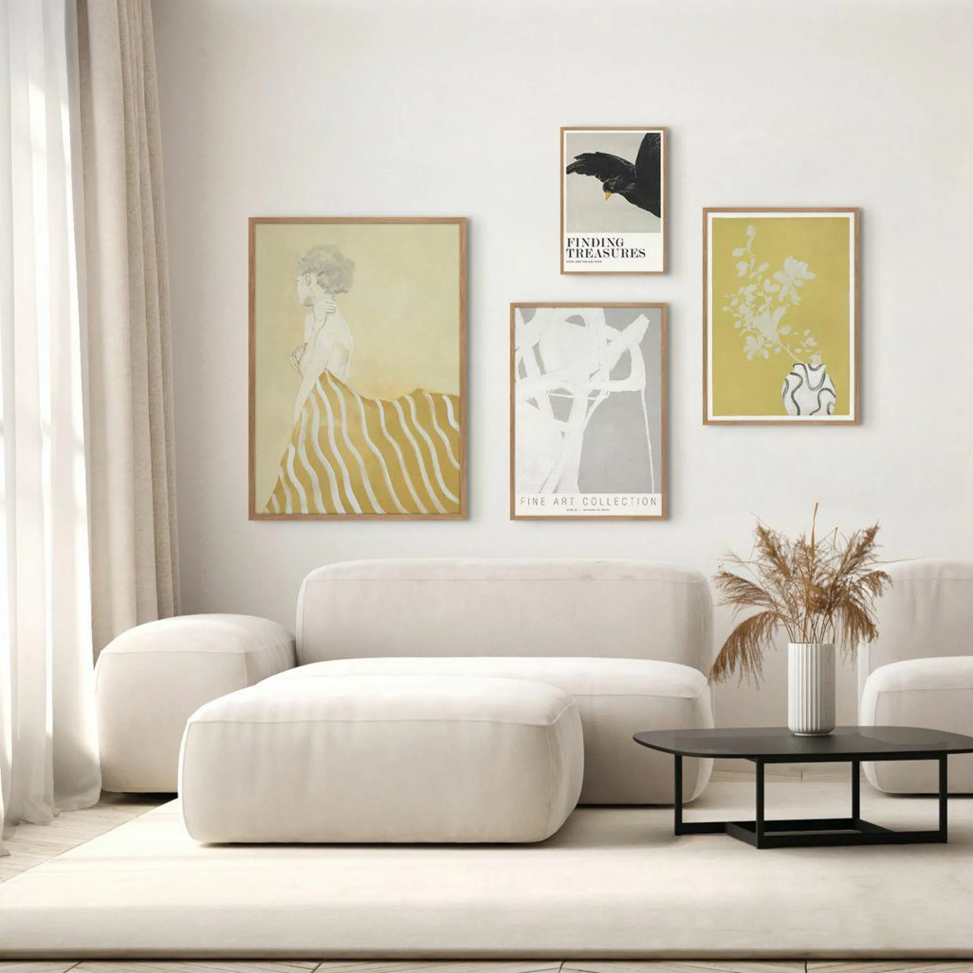 Kunstdruck VANILLA YELLOW