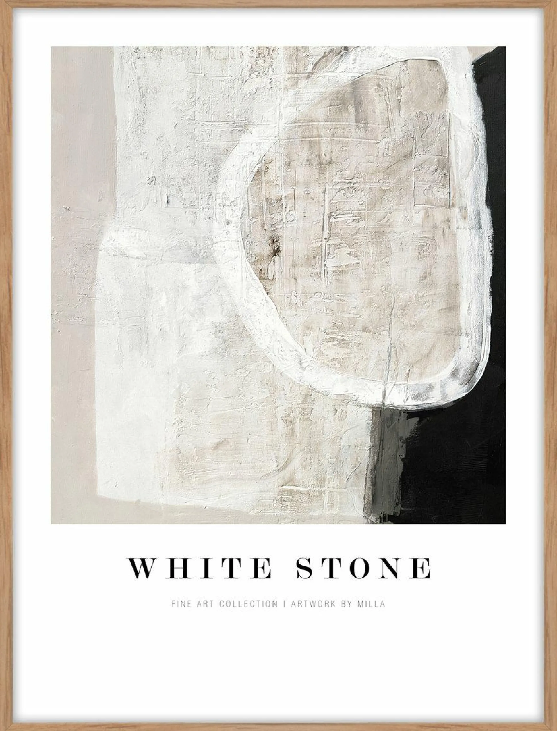 Kunstdruck WHITE STONE