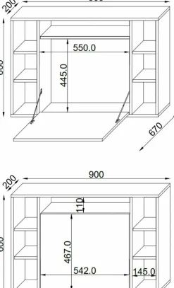 Laptop-Tisch WANDILA