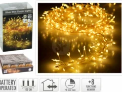 Lichterkette DRAHT CLUSTER LED