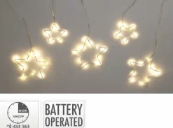 Lichtervorhang Sterne LED