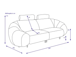 Megasofa HARPER ALVEGA