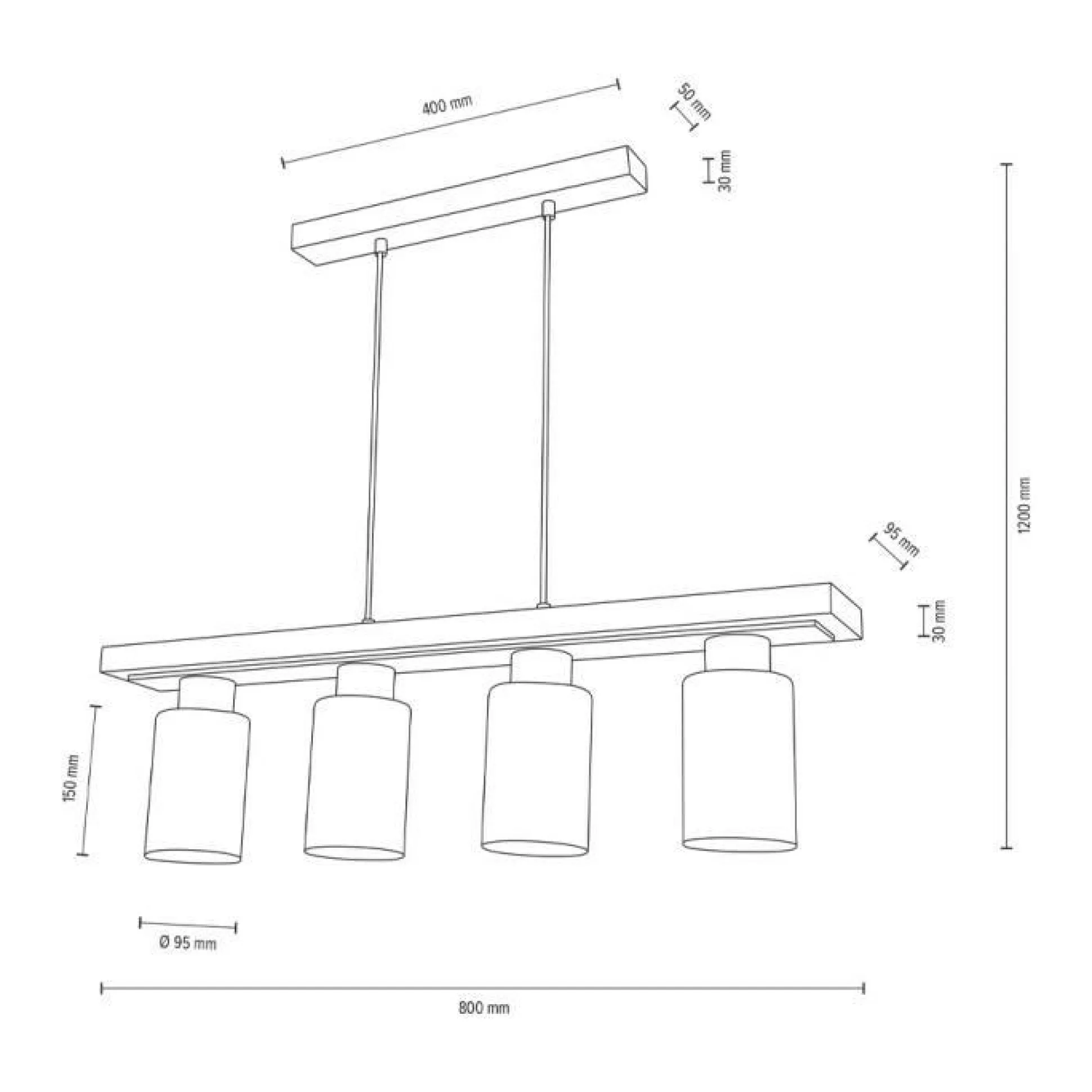 Pendelleuchte BOSCO SMOKY