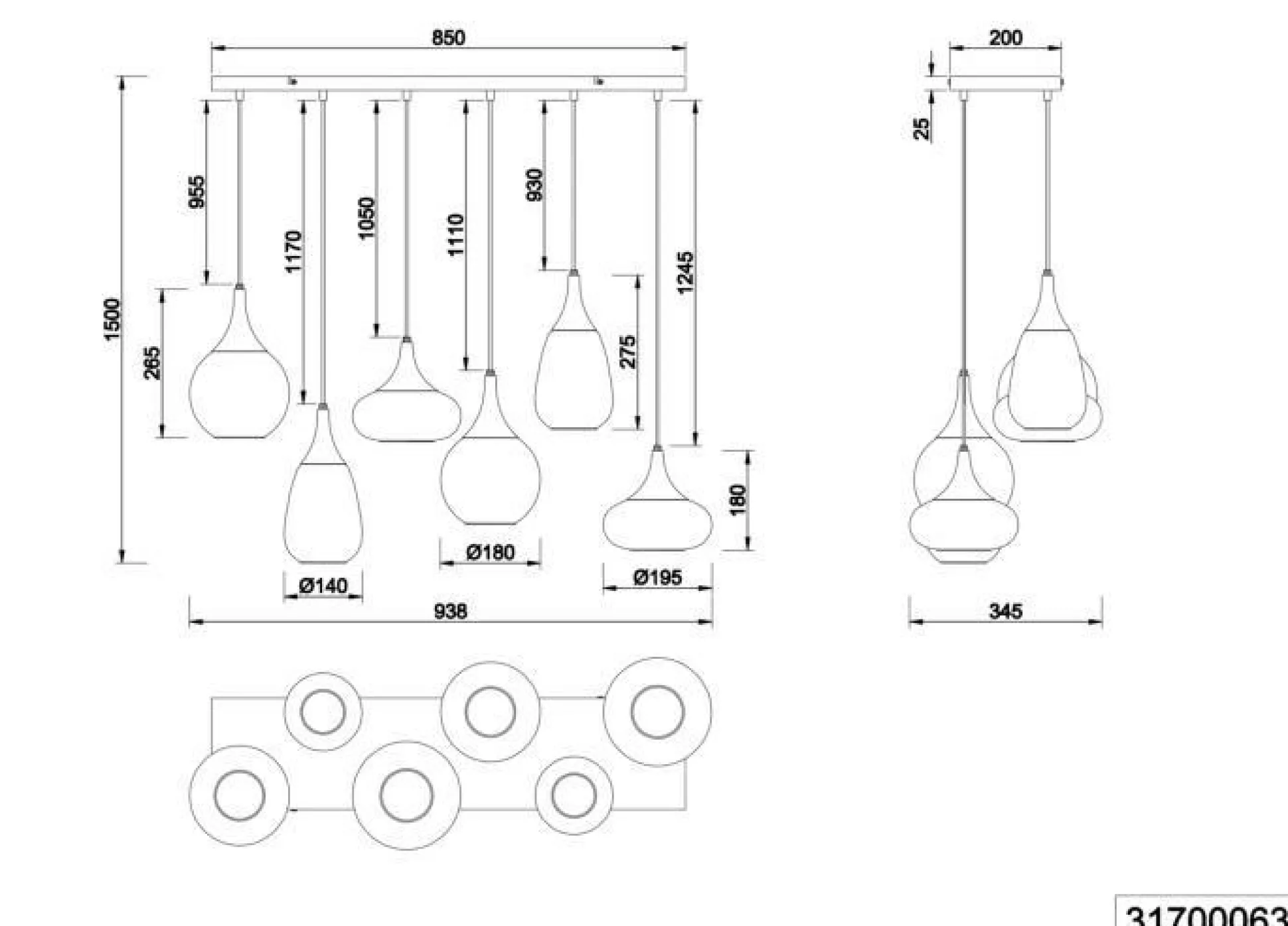 Pendelleuchte LUMINA