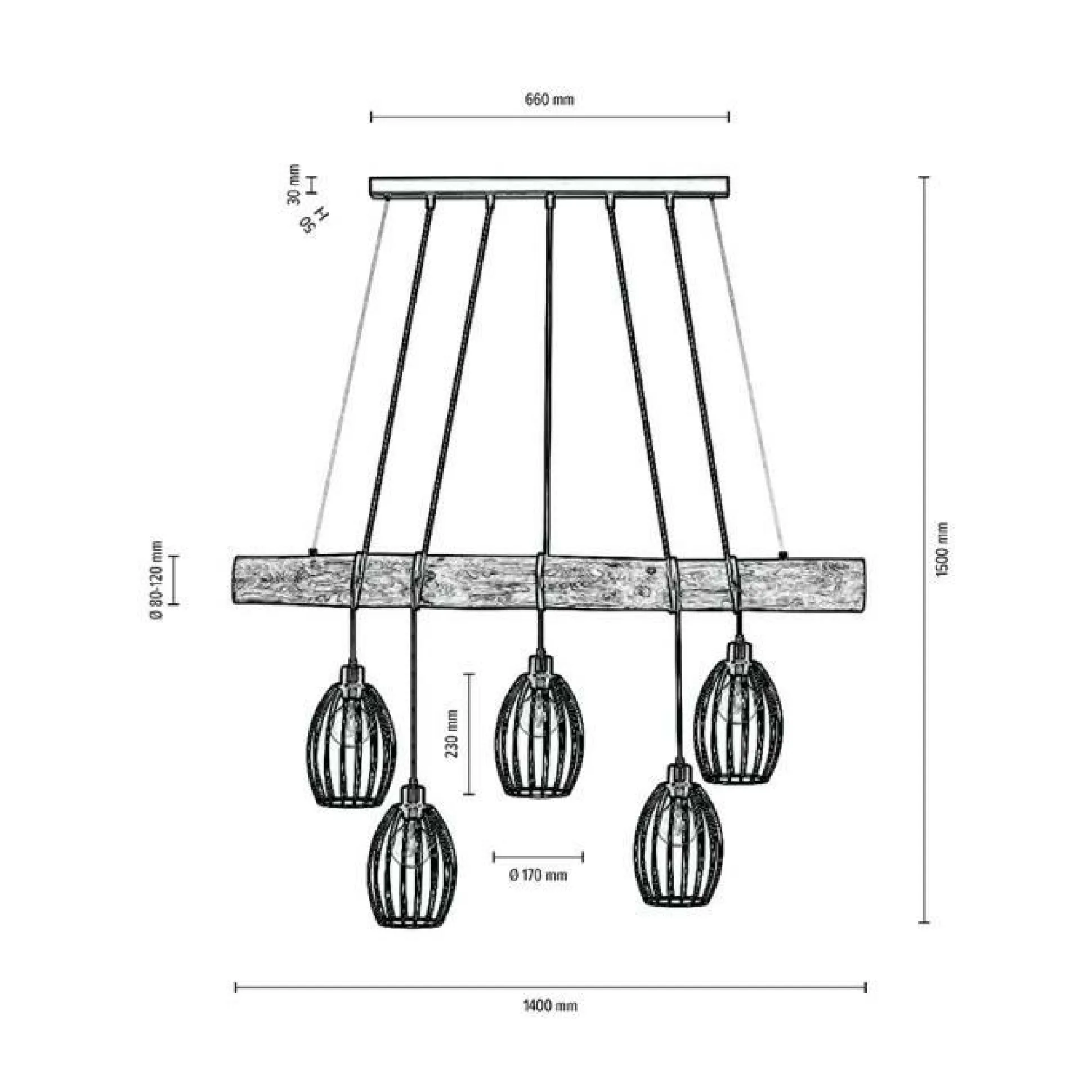 Pendelleuchte MONDO TRABO