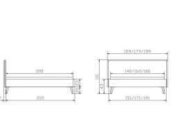 Polsterbett HASENA SELENA