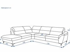 Polsterecke MONDO BAVERO 3-tlg