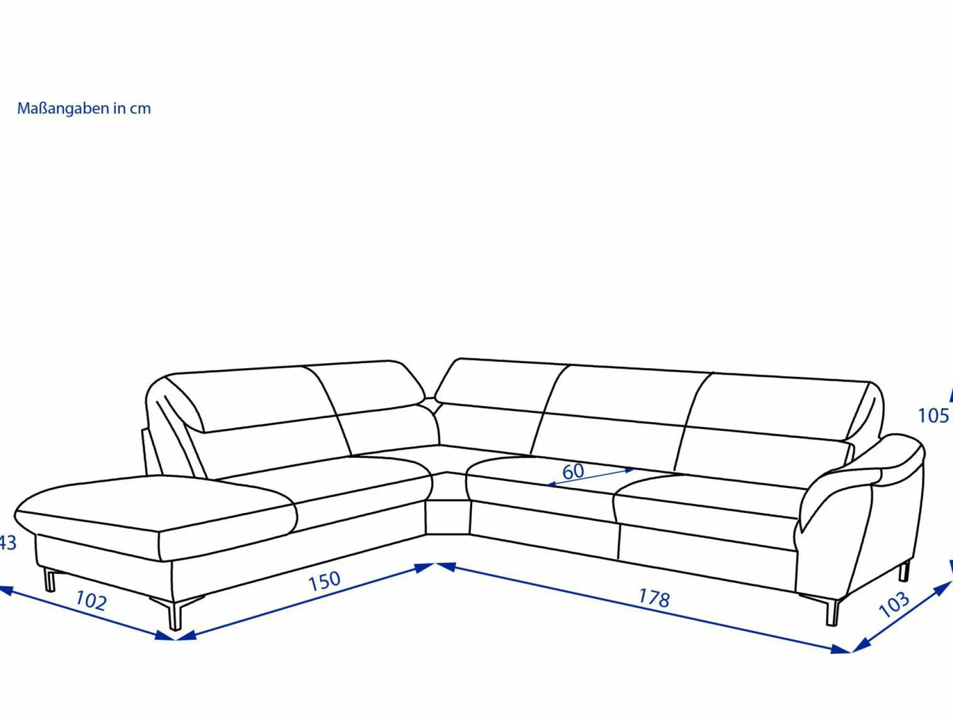 Polsterecke MONDO BAVERO 3-tlg