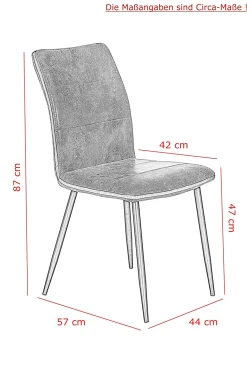 Polsterstuhl CAROLINE 2er Set